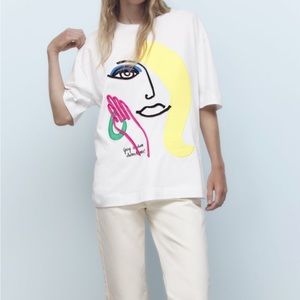 Zara shirt geometric